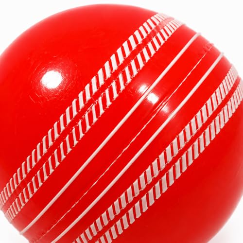 Image of I-10 Rubber Cricket Ball for Practice and Training | Synthetic Rubber Cricket Ball | High Bounce Cricket Practice Ball | Indoor Outdoor Use | Durable Cricket Coaching Ball | 110-120 g |
