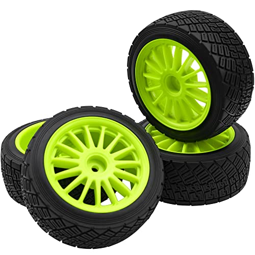 HIRCQOO 80mm RC Rally Tires Wheels