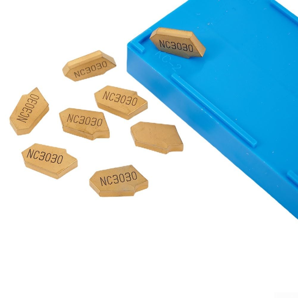Inserti da taglio in carburo SP300 NC3020 GTN-3 3 mm per CNC scanalature YBC251 oro, 10 pezzi