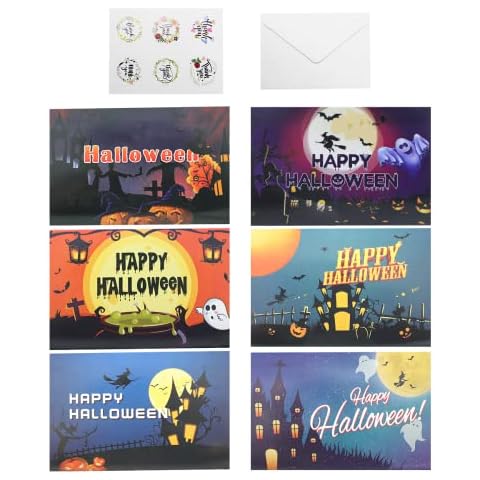 Tarjetas de Felicitación de Halloween TENGYIF (Paquete de 12) Cover