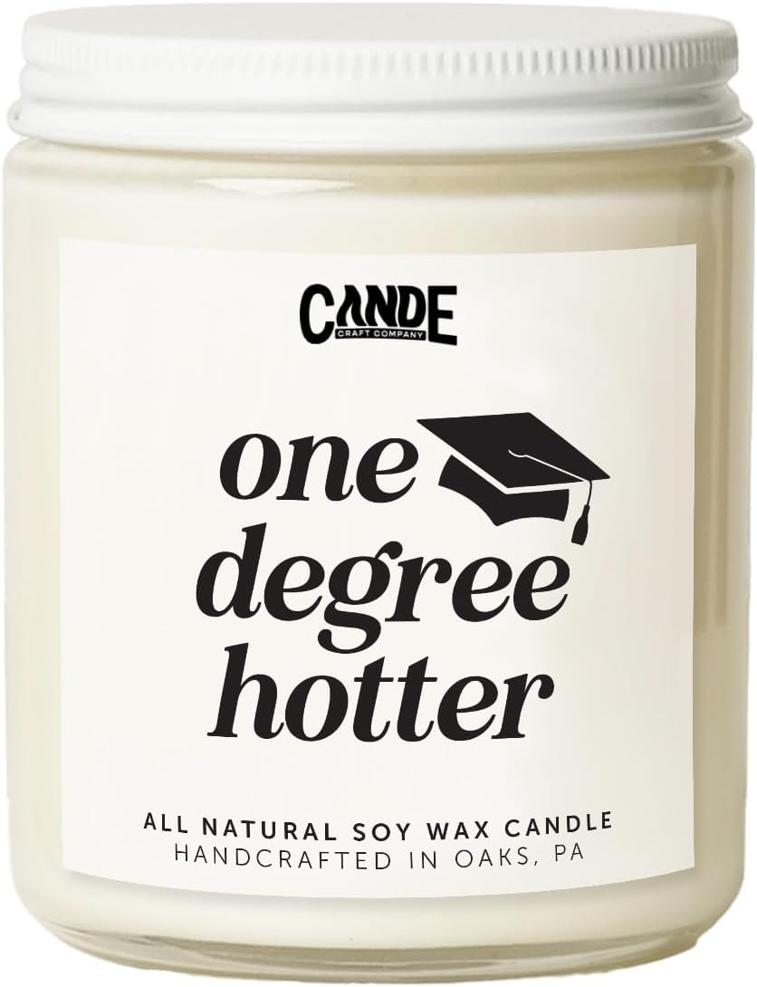 CE CRAFT Scented Soy Candle for Graduation Gift- Burn 35+ Hours - Inspirational Fragrance - for Nightstands/Bathrooms/Dressers - Celebrate Achievements - 8 oz. - Finally Done with This B.S