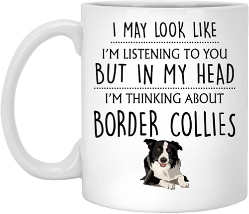 Miniatura 1 de Taza de café Border Collies, regalos divertidos de Border Collies, amante de los Border Collies, regalos de Border Collies para hombres, él,