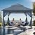 yoyomax 13X13 Outdoor Pop Up Gazebo with Netting, Portable Gazebo Waterproof Patio Canopy Shelter with Double Roof Tops and 169 Square Feet of Shade for Beach Parties, Camping and Picnics - Gray