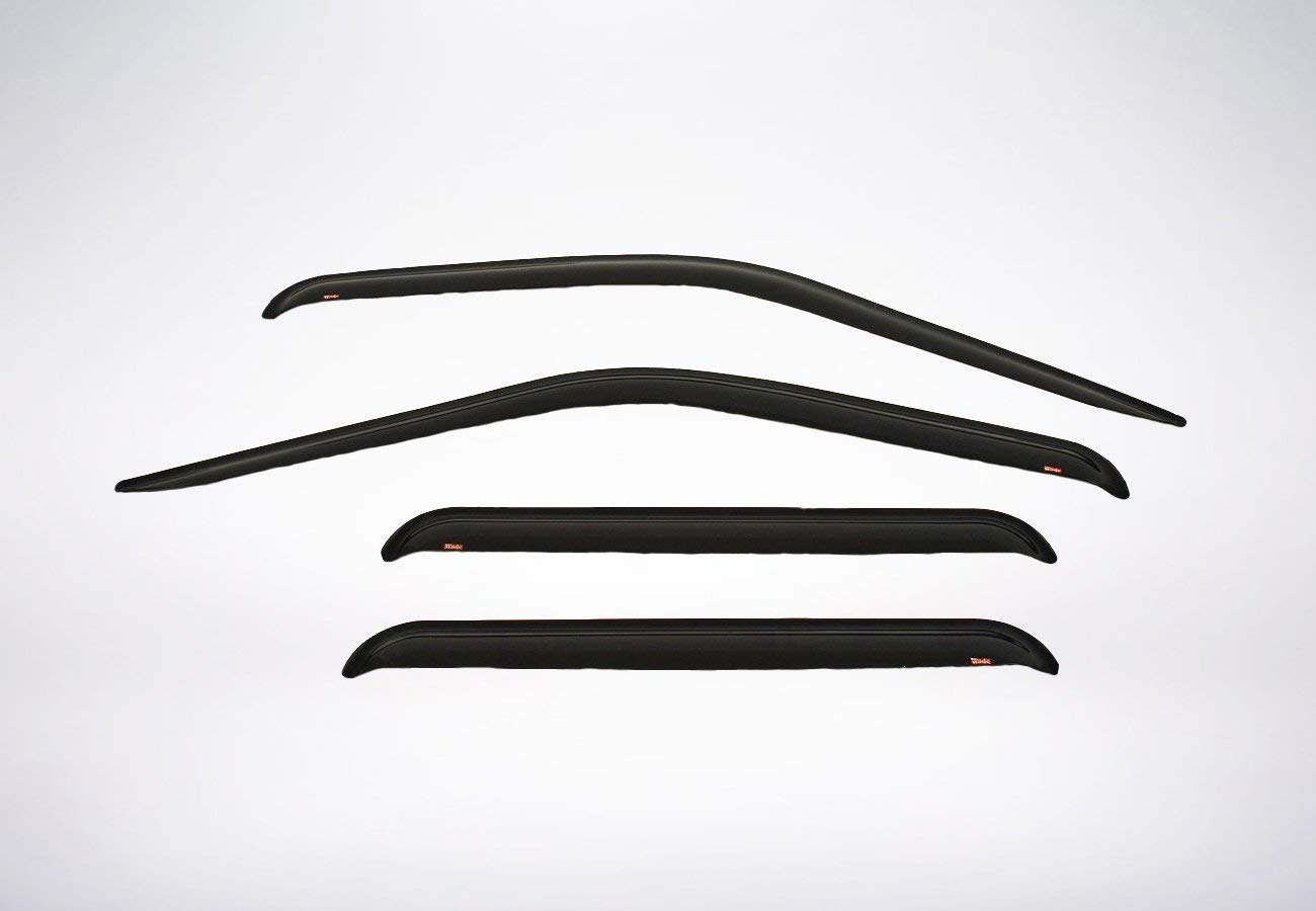 Wade 4-Piece Tape-On Slim Wind Deflectors Vent Visors for a 2017-2019 Nissan Armada