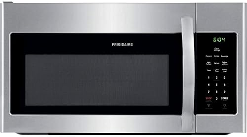 Frigidaire Microondas de acero inoxidable de 1.8 pies cúbicos sobre el rango