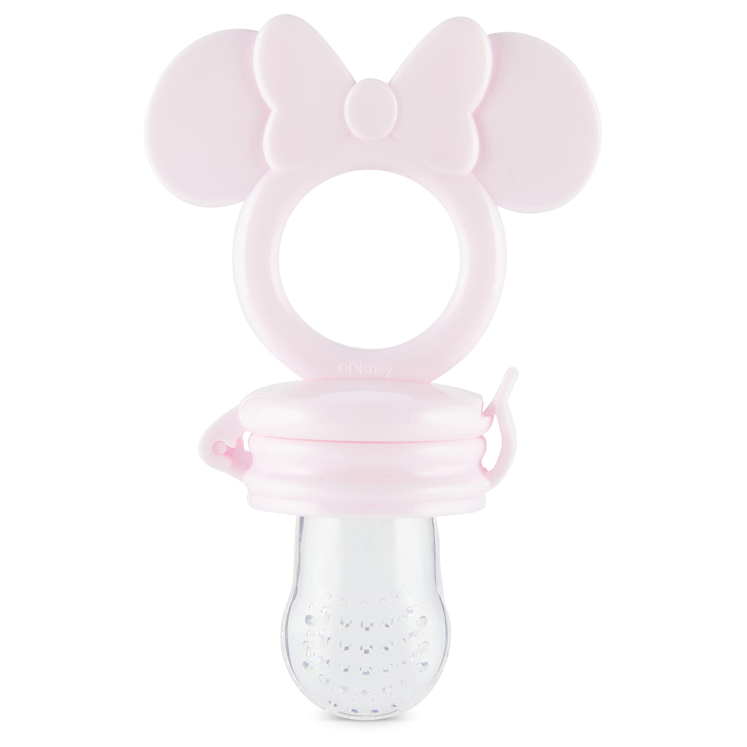 Disney Mickey und Minnie Beißring mit Fruchtfutterstation - Sicheres und langlebiges Design zur Beruhigung der Zahnungsschmerzen Ihres Babys