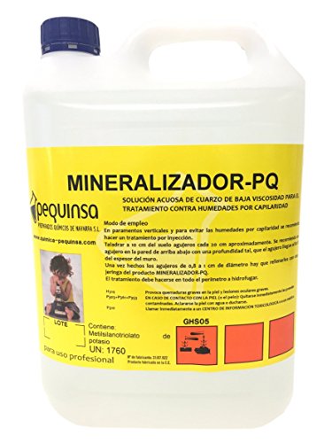 Mineralizador para paredes. Evita humedades por capilaridad. Envase 5 Litros.
