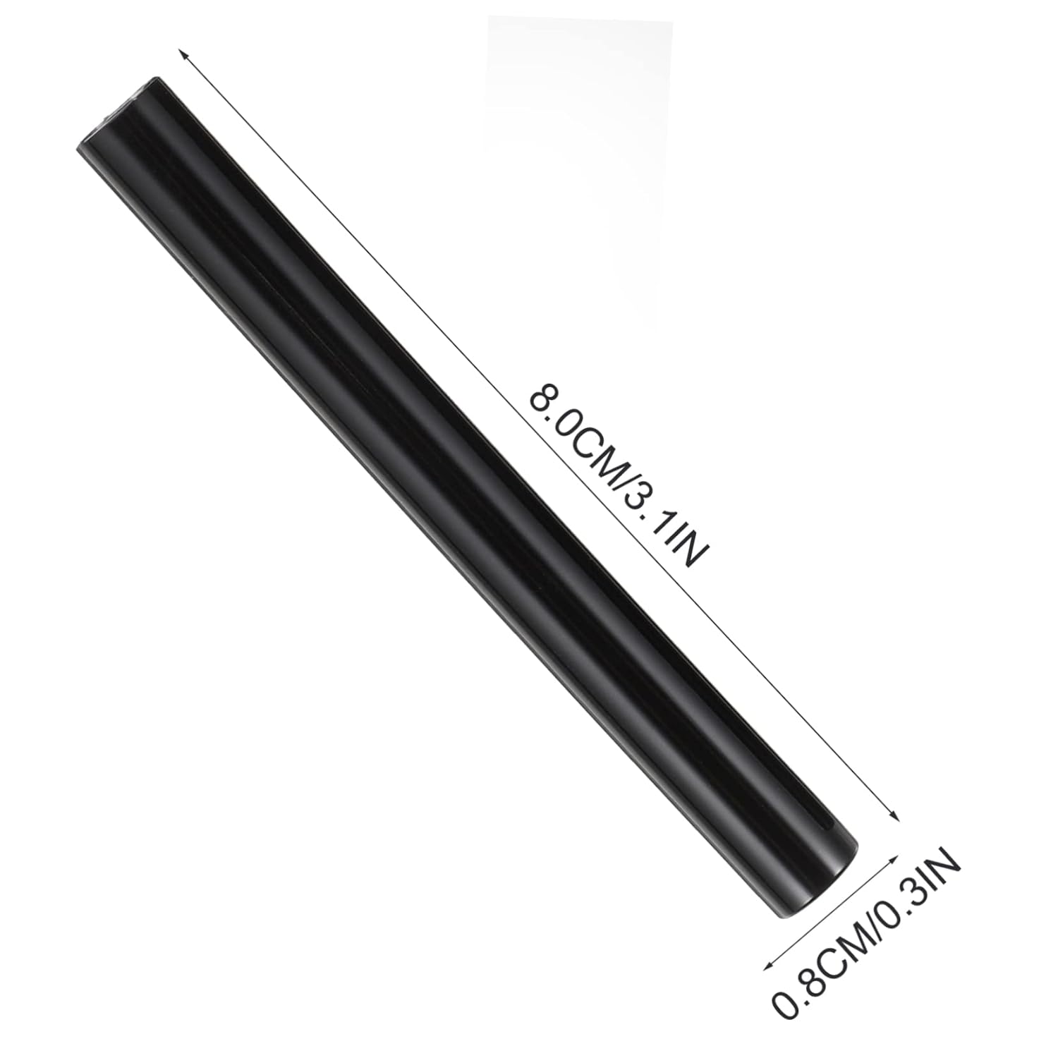 6pcs Manicure Brush Covers Acrylic Black Caps for Manicure Pens image 4