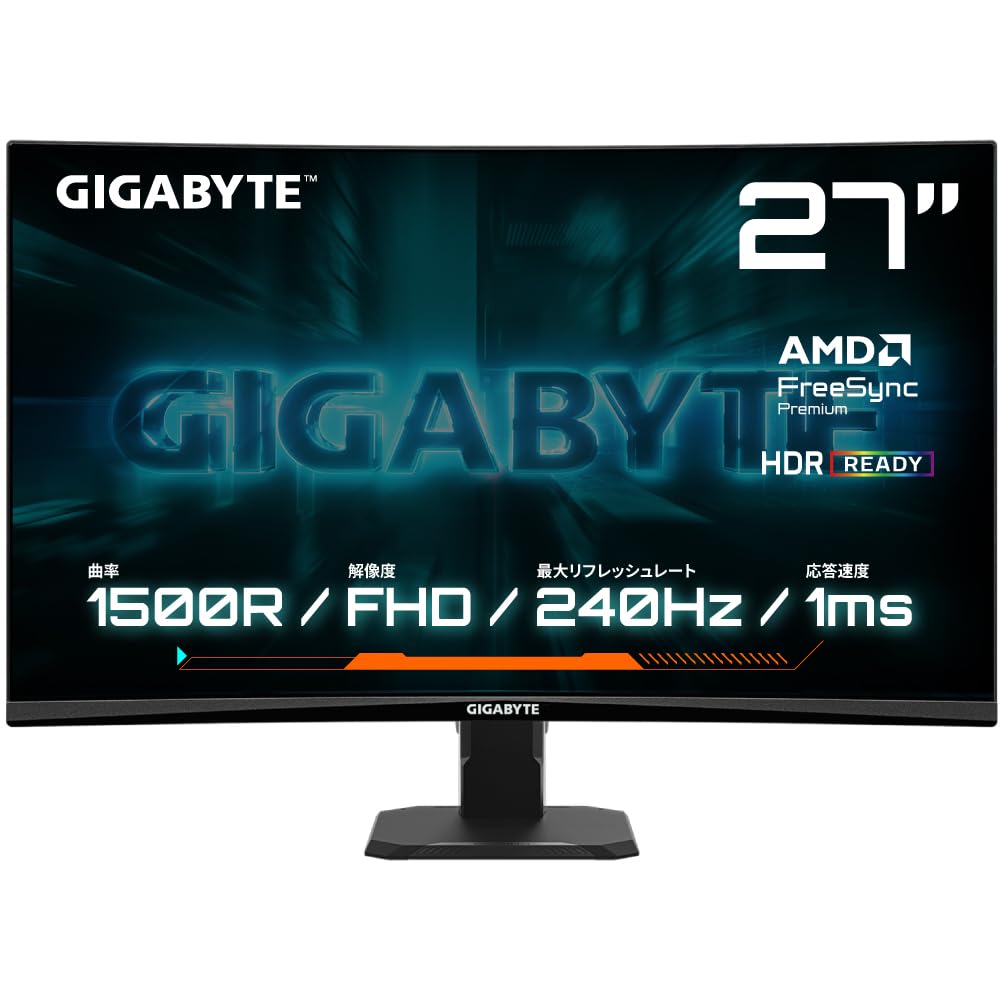 Amazon.co.jp: GIGABYTE ゲーミングモニター 27インチ 湾曲モニター