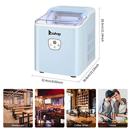 Fabricadora de hielo portátil para uso doméstico 26 lbs miniatura 3
