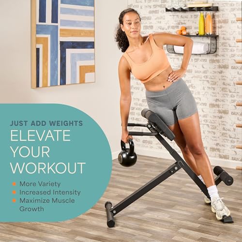 LifePro SculptTrainer Roman Chair with 330 lb Capacity — Incline Adjustable Hyperextension Bench for All-in-One Body Workout — Foldable Home Gym Back Extension Machine for Glutes, Core & Lower Back by LifePro - Image 5