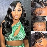 FII Body Wave Lace Front Wigs Human Hair Wigs 13x4 Lace Front Wigs for Black Women 24 Inch HD Lace Front Wigs Human Hair Pre Plucked with Baby Hair Natural Hairline 180 Density Human Hair Wigs