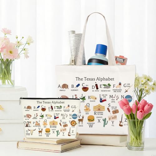 Texas State Speech Therapy 0ccupational Therapy Gifts Tote Bag Makeup Bag for Women Girl Sister Birthday Christmas4