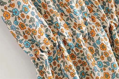 Robe courte d'été avec cordon de serrage taille ajustable ivoire L - 5