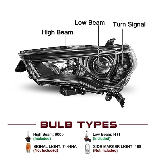 Image of JSBOYAT Halogen Headlight Assembly Fits for 2014-2020 Toyota 4Runner