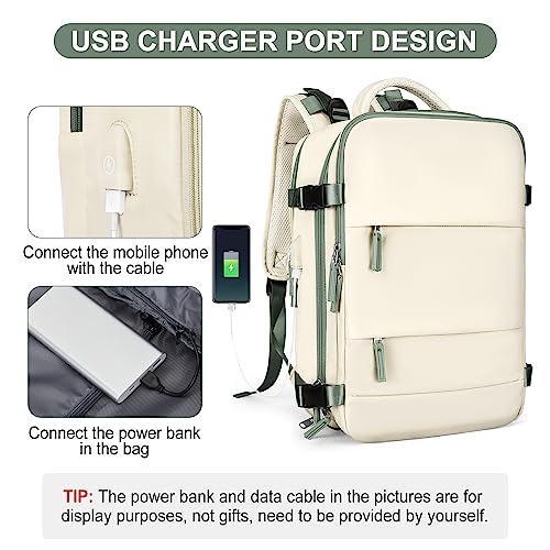 Image of coofay Large Travel Backpack For Women Men Airline Approved Carry On Backpack Flight Approved Waterproof Sports Luggage Backpack Casual Daypack Hiking Backpack