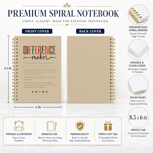 Cahier Beige Rusenbao carnet de notes relié 784-ZSNB-DifferenceMaker - 6