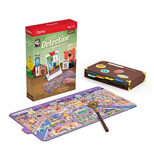 Osmo 902-00011 Detective Agency: A Search & Find Mystery Game That Explores The World! (Base Required), Multicolor