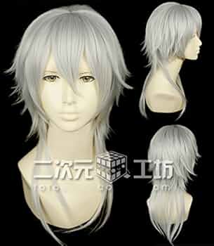 刀剣乱舞 鶴丸国永 コスプレ ウィッグ 51gaNhzNTQL._AC_UF350,
