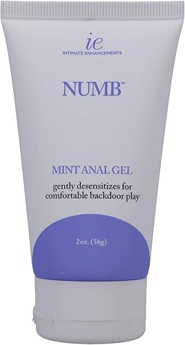 Doc Johnson Mejoras íntimas - Numb - Gel anal de menta - Desnsitiza suavemente para un juego cómodo en la puerta trasera - 2 oz (56g)
