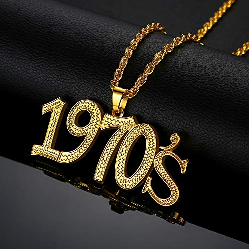 NYUK 70s Costumes for Men 1970s Party Accessories Disco Necklace for Women2