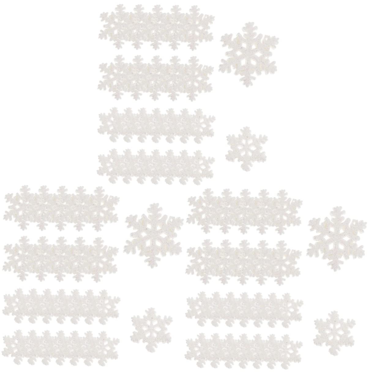 300pezzi Decorazioni Natalizie Resina Forma Di Fiocco Di Mini Fiocchi Per Paesaggi e Fai Da Te Per Alberi Di Natale e Decorazioni Festive