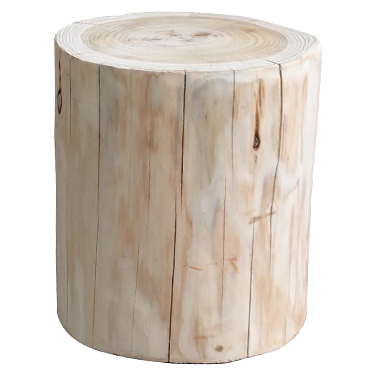 PartyKindom Taburete Pequeño de Madera Maciza Multiusos para Exterior E Interior Superficie Lisa y Diseño Natural Adecuado como Mesita de Noche o Banco Decorativo