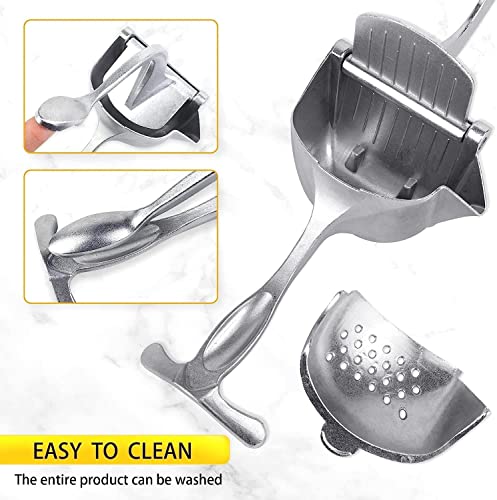 Image of Aluminum Hand Press Juicer Manual Citrus & Fruit Juicer for Kitchen Use Sturdy Metal Juicer for Home, Kitchen & Bar Easy-to Use Manual Machine