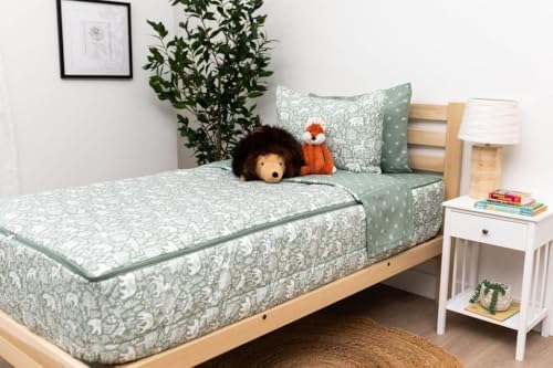 Beddy's Fantasy Woodland Girls Durable Zipper Bedding for Kids, Bed