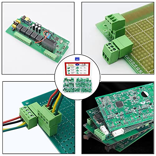 Rrina Kit de Conector de Bloco de Terminais de Parafuso de Montagem Em Pcb de 45 Peças com Passo de