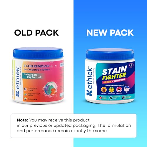 Image of Ethiek Add-On Powder | Powerful Stain Remover | Formulated for Coloured Clothes | Zero Chlorine Bleach, 400 gms