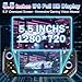 Rhesusco RG56PRO Retro Handheld Game Console - 5.5 Inch IPS Screen,31000+ Classic 3D Games,5000mAh Battery, Open Linux System,Portable Console with 128G TF Card - Birthday Gift for Boyfriend (Black)
