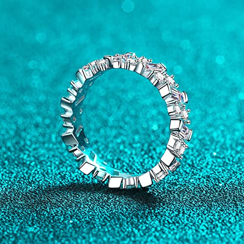 Bague moissanite 3ct argent 925 l'éclat éternel sans les compromis