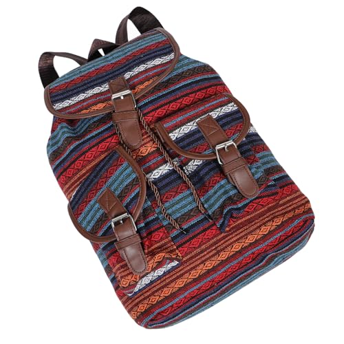 Sac à dos vintage femme style ethnique en toile premium pour un look boho élégant