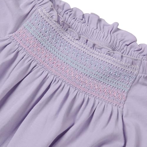 Lands' End Girls Short Sleeve Smock Flutter Top2