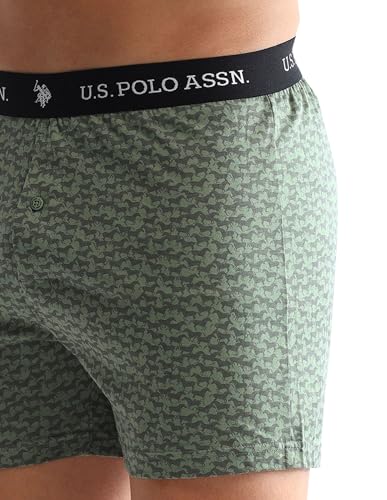 Image of U.S. Polo ASSN. Mens OEX09 Comfort Regular Fit Solid Boxers - Pack of 2
