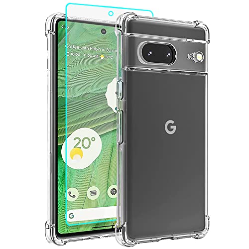 Funda Pixel 7 transparente en gel flexible pour protéger votre écran des rayures