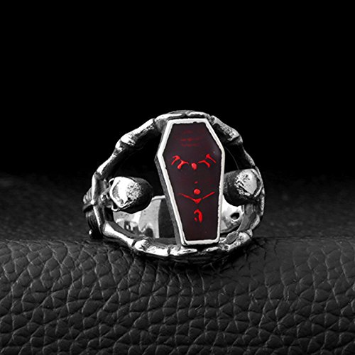 Image of Genuine Stainless Steel Ring Jewelry for Men Fashion Punk Biker Skull Rings