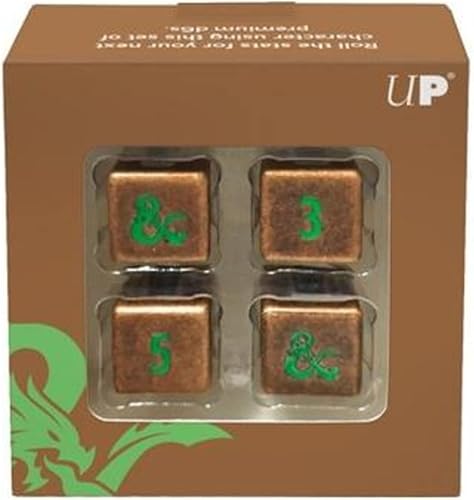 Juego de dados Feywild D6 de metal pesado para Dungeons & Dragons - Ideal para RPG, DND, MTG como dados para jugadores o dados de juegos de mesa