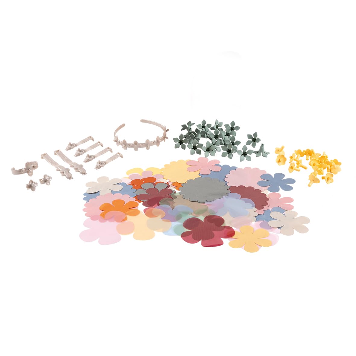 Smoby Créa - Flower Jewelry Set Refill - Numerous Additional Accessories - From 3 Years Old - Made in France