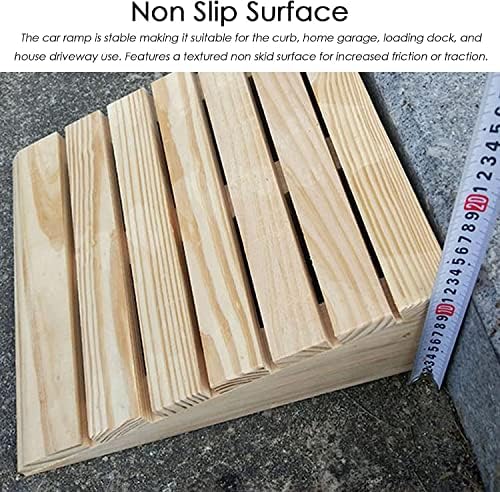 Portable Non-Slip Dog Ramp for Cars, Wooden Door Threshold Ramp for Wheelchairs, Curb Access for Walkers, Bikes & Scooters - Easy Mobility Solution