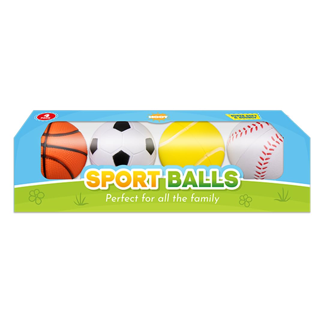 Gem Imports Sports Bouncy Balls 7cm - Pack of 4