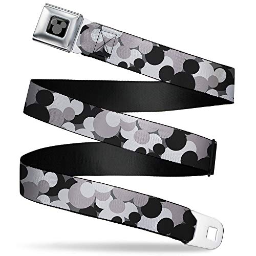 Buckle-Down Standard Seatbelt Belt Mickey Mouse, Multicolor, 1.5" Wide-32-52 Inches in Length