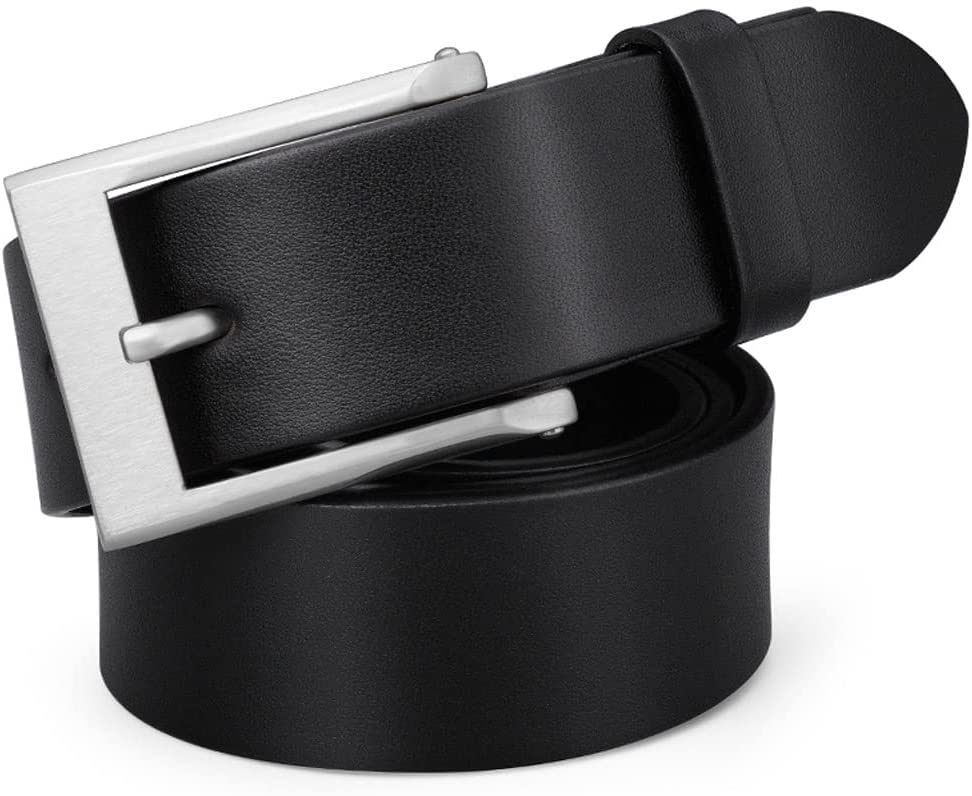 Classic Style Alloy Pin Buckle Reversible Reaming Simple Leather Belt Mens Casual Jeans Work Belt 1 3 Mens