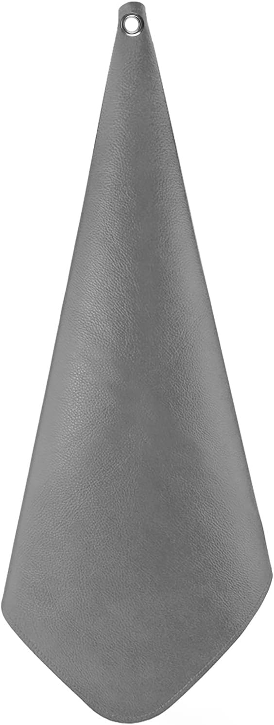 Linkidea Vegan Leather High Chair Mat for Floor, 39'' x 39'' Portable Ground Protector for Feeding Chair, Reusable Easy to Clean Food Splash Spill for Picnic Blanket Outdoor (Grey)