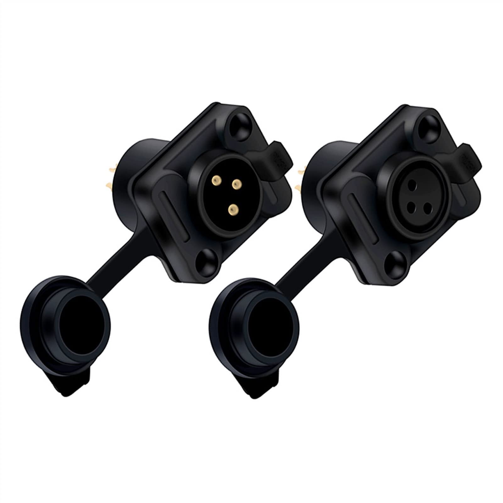 3 pin X L R maschio a femmina cavo di prolunga microfono adattatore connettore audio spina audio presa 1 pz (1 x M 3P nero-01)