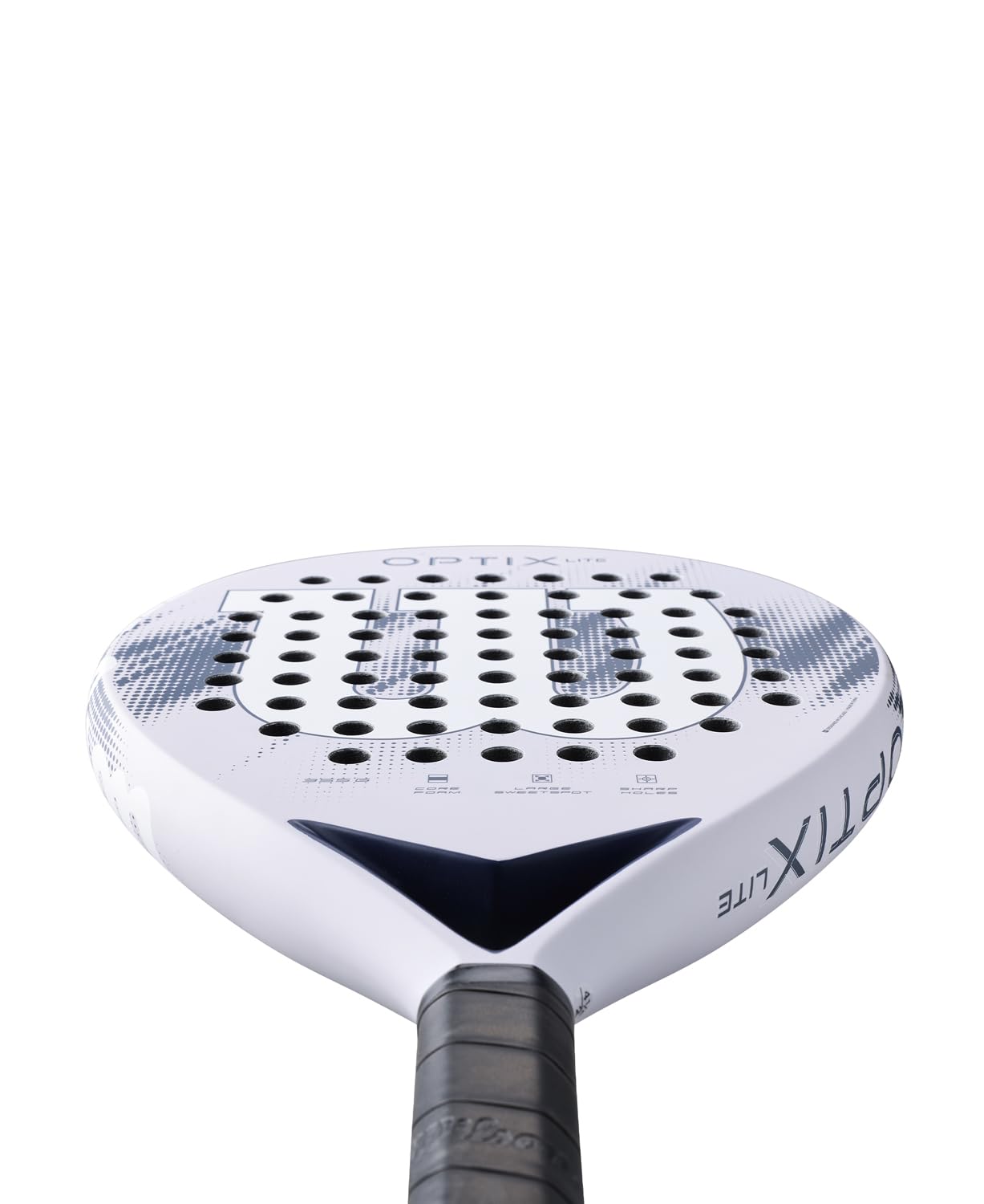 Wilson Optix V2 Lite Padel-Schläger, Anfängerfreundlicher Schläger, Mit Leichter Glasfaseroberfläche, Perfekt für Training oder Freundschaftsspiele