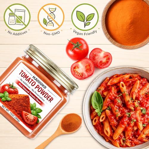 Image of 13OZ Dried Tomato Seasoning Powder, 100% Pure Tomato Powder with Umami Flavor, Premium Tomato for Cooking, Soup, Sauce & Pasta, Vegan, Gluten Free