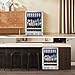 Beverage Fridge 24 Inch Beverage and Wine Cooler Built-in or Freestanding - 120 Cans & 16 Bottles Capacity Wine Refrigerator Cooler
