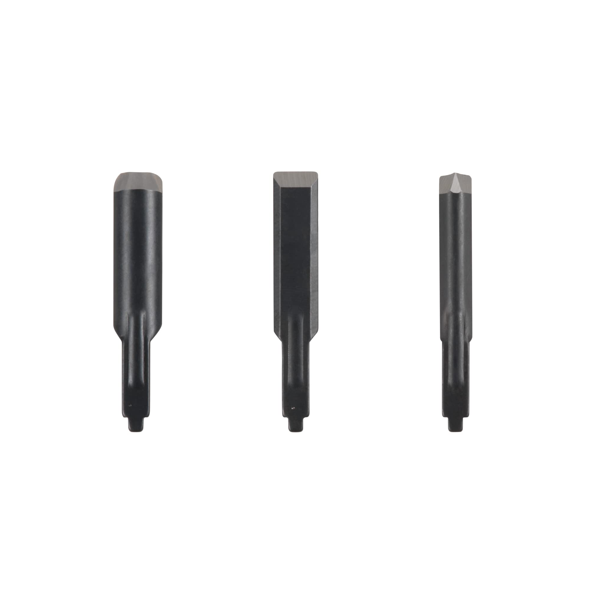 RYOBI - Lot de 3 Gouges à Bois RYOBI - pour Ciseau Électrique RPC4 - Formes Variées - Sculpture & Linogravure - Acier Tranchant - RAR111-3